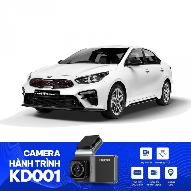 Lắp Camera Hành Trình KATA KD001 Cho Kia Cerato